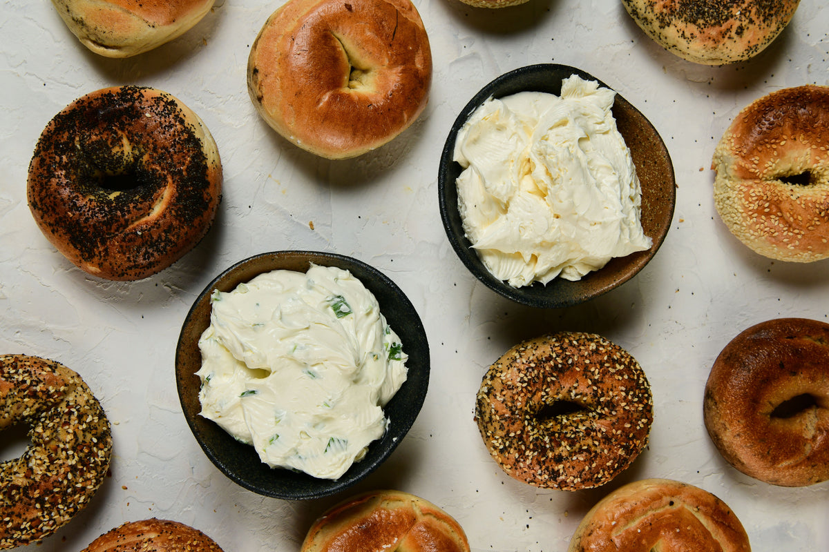 One Dozen Bagels & Cream Cheese
